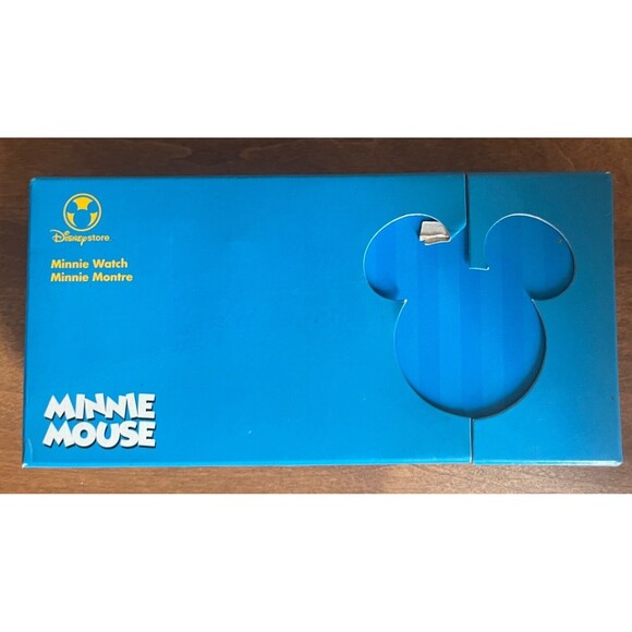 VTG Disney Minnie Mouse Watch Pink Rhinestone Float Flower Character NIB NOS Y2K - Picture 4 of 4